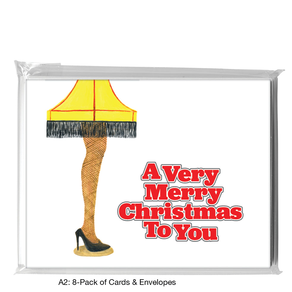 Leg Lamp, Greeting Card (8120F), A2 8-Pack, printedcanvas.com