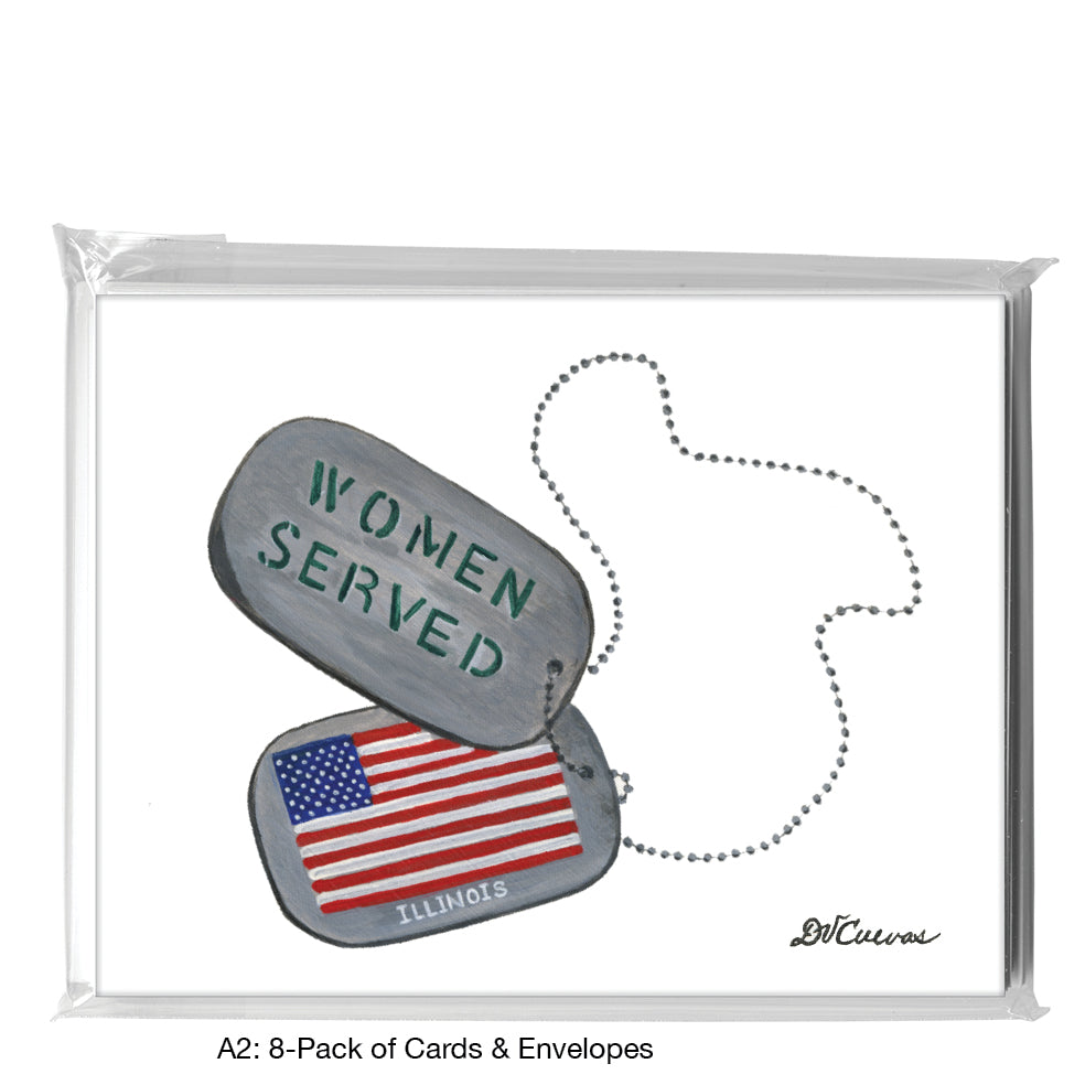 Women Served, Greeting Card (7748A), A2 Card 8-Pack, www.printedcanvas.com