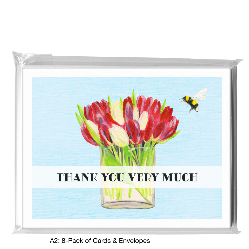 Freshly Cut Tulips, Greeting Card (8264FA), A2 8-Pack, printedcanvas.com