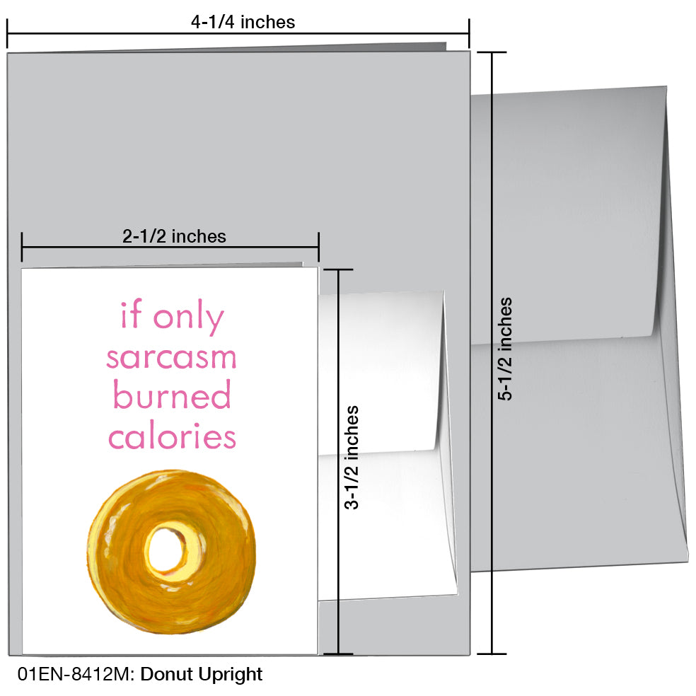 Donut Upright, Greeting Card (8412M), Enclosure Card, www.printedcanvas.com