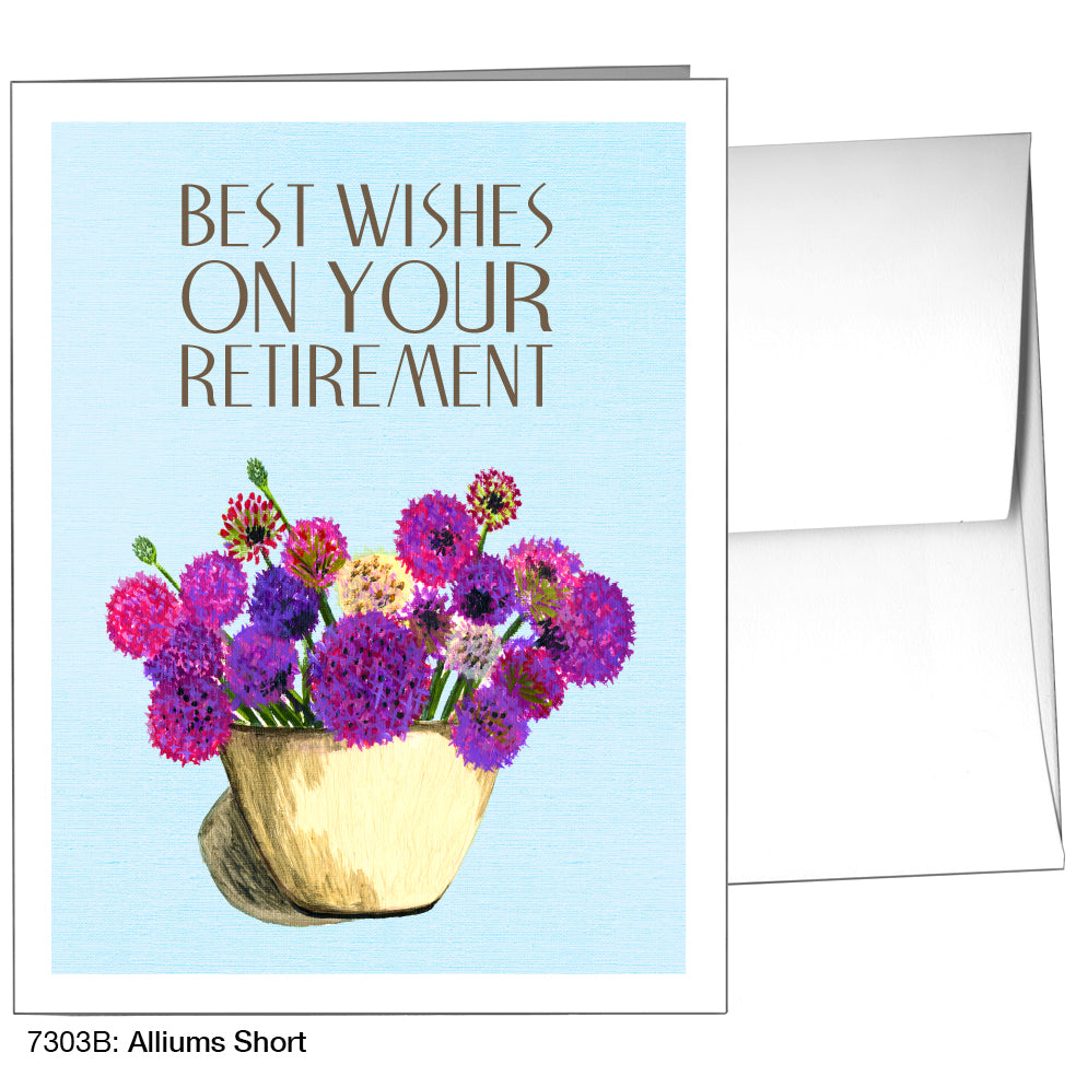 Alliums Short, Greeting Card (7303B), A2 Card Front, www.printedcanvas.com
