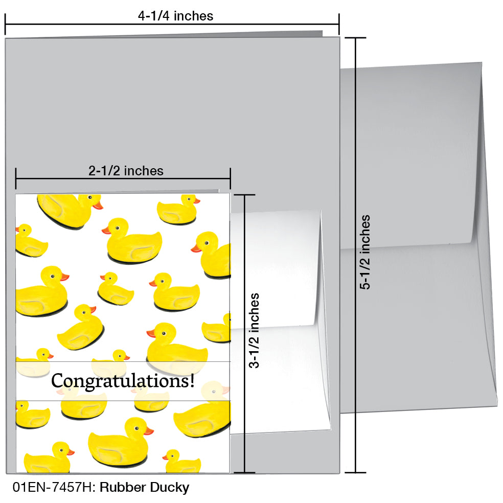 Rubber Ducky, Greeting Card (7457H), Enclosure, printedcanvas.com