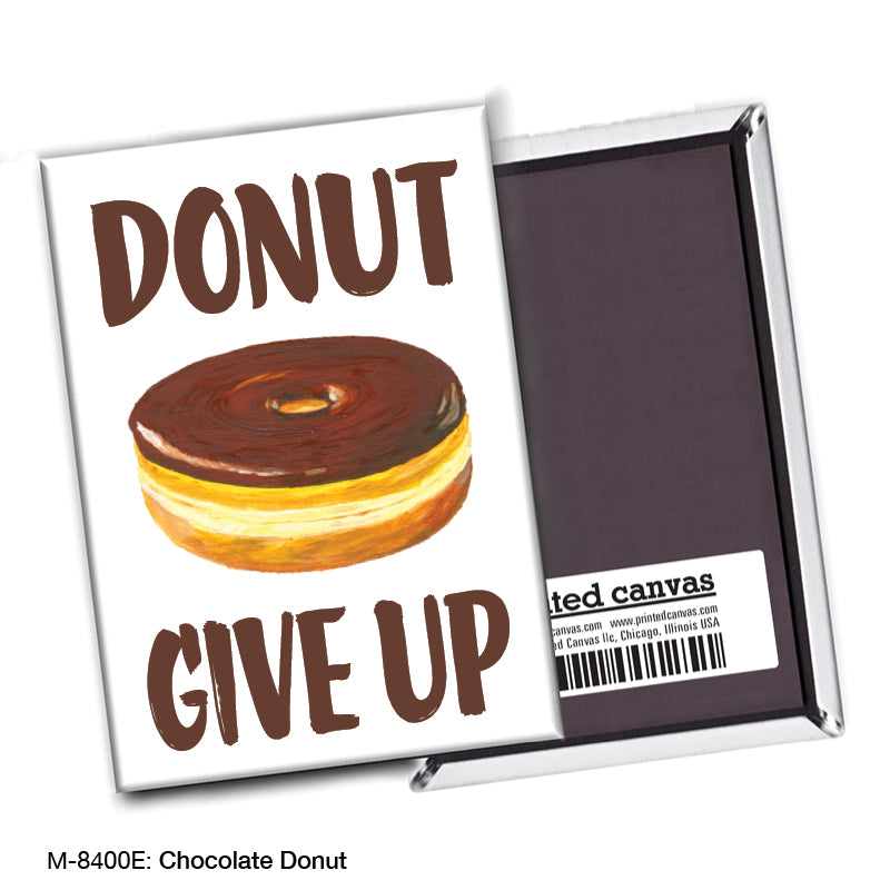 Chocolate Donut, Magnet (M-8400E), front, printedcanvas.com
