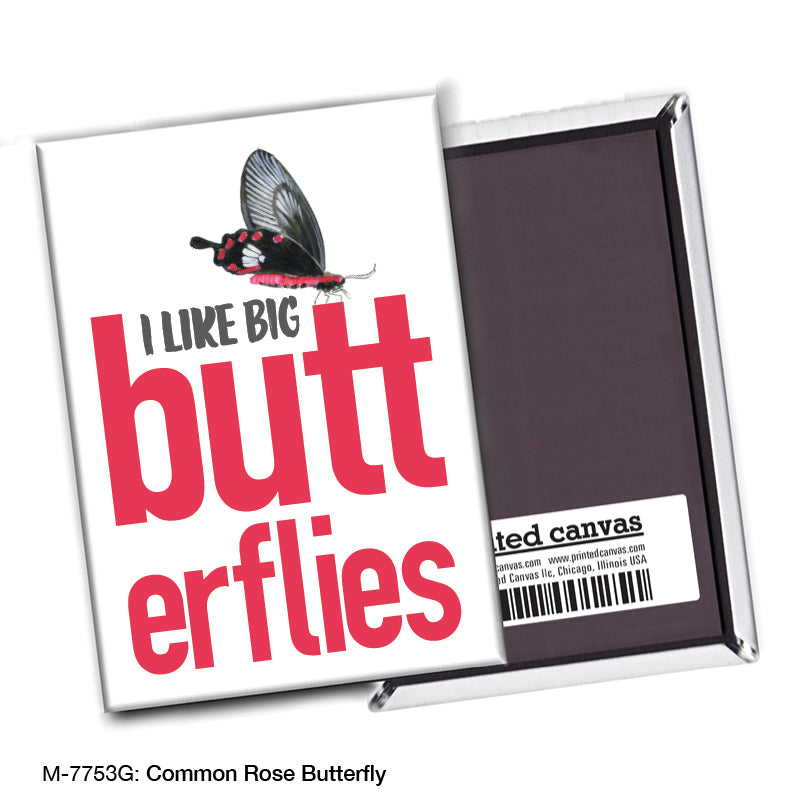 Common Rose Butterfly, Magnet (M-7753G), front, printedcanvas.com