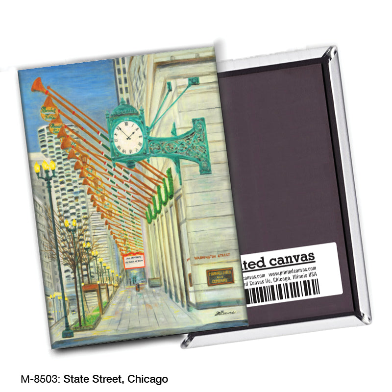 State Street, Chicago, Magnet (M-8503A), blank, printedcanvas.com