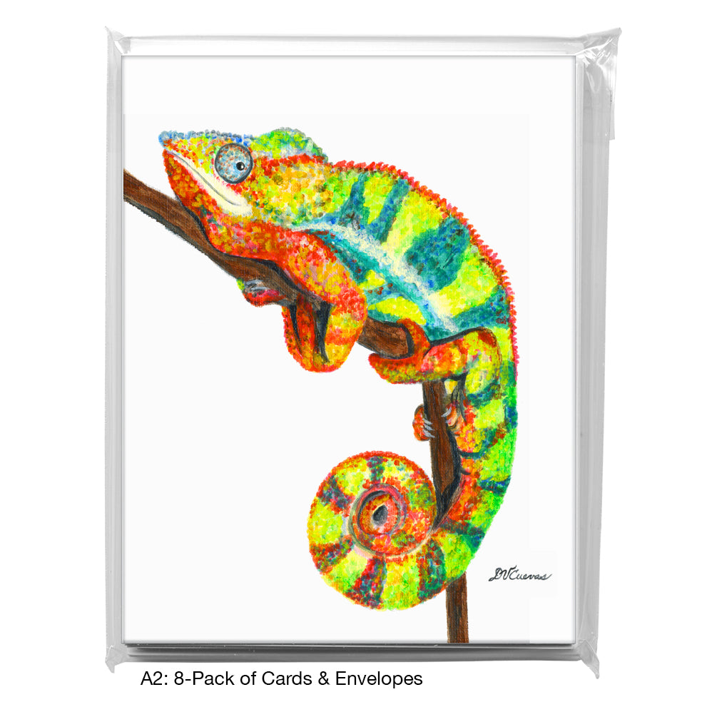 Chameleon, Greeting Card (8063J), A2 8-Pack, printedcanvas.com