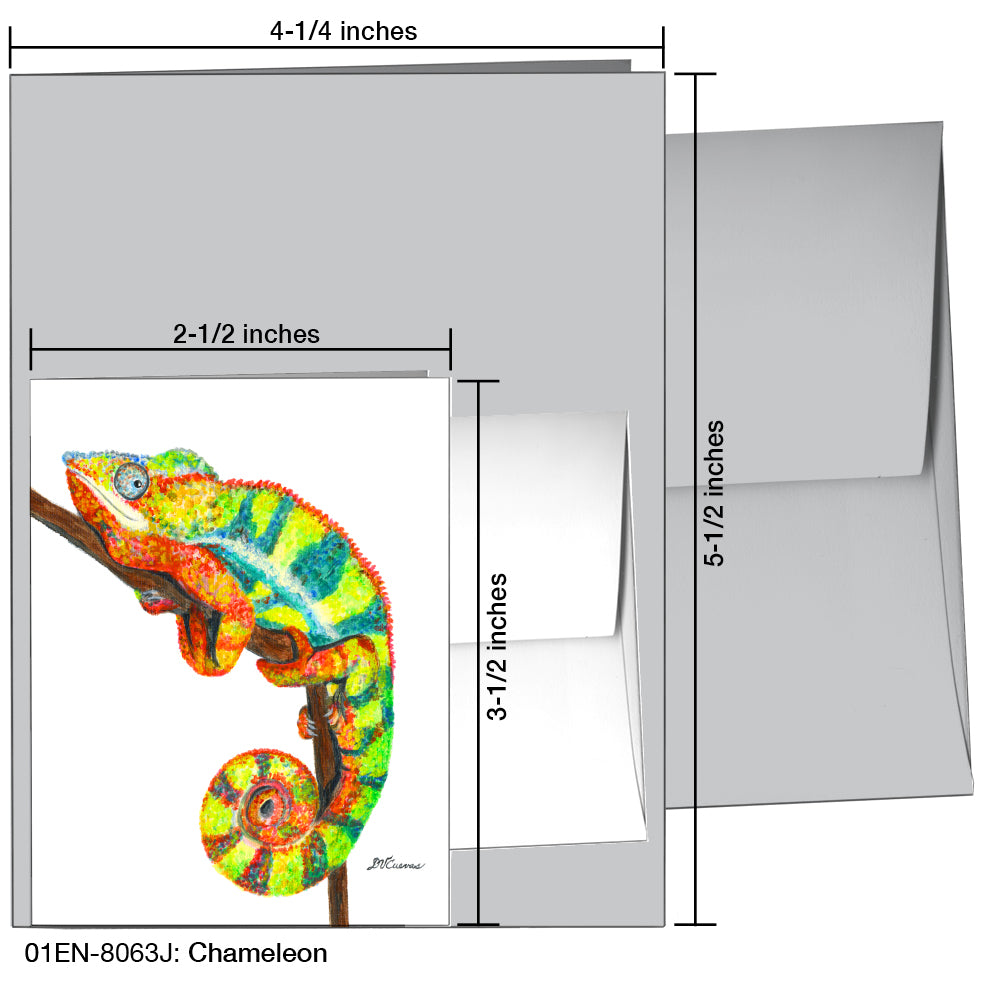 Chameleon, Greeting Card (8063J), Enclosure, printedcanvas.com