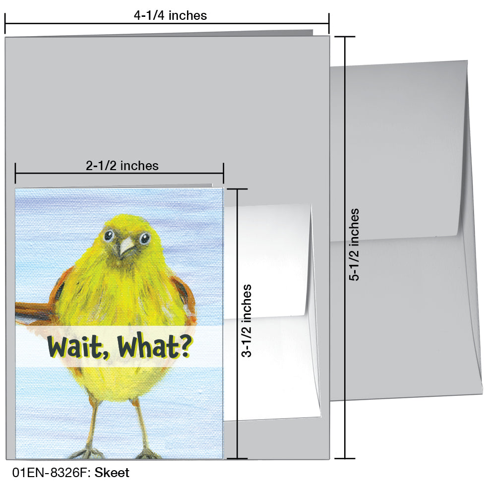 Skeet, Greeting Card (8326F), Enclosure Card, printedcanvas.com