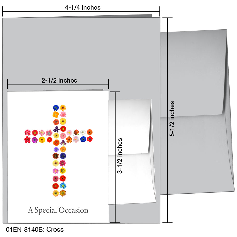 Cross, Greeting Card (8140B), Enclosure, www.printedcanvas.com