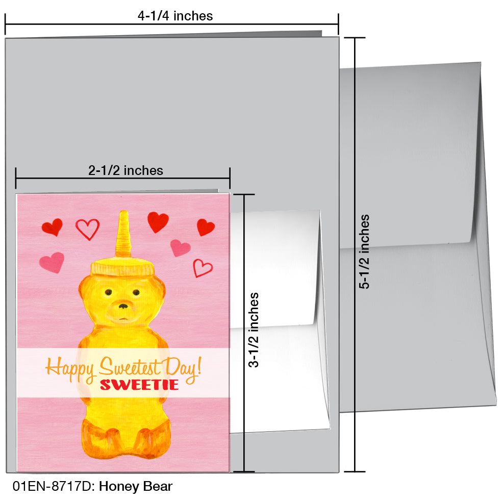 Honey Bear, Greeting Card (8717D), Enclosure, printedcanvas.com