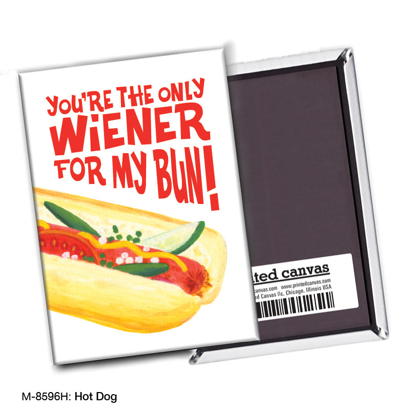 Hot Dog, Magnet (M-8596H), front, printedcanvas.com