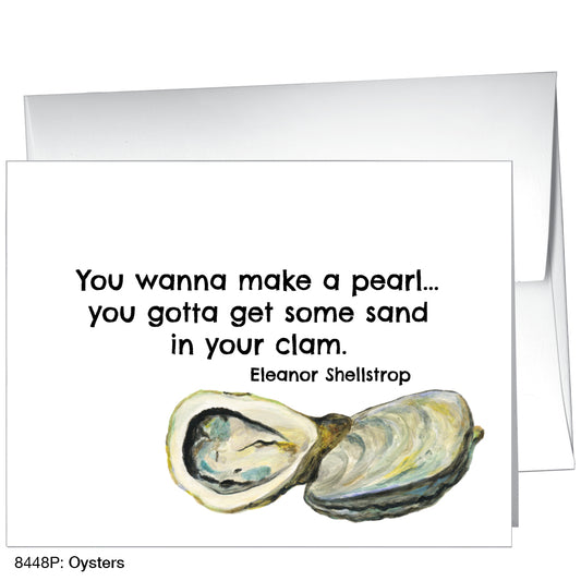 Oysters, Greeting Card (8448P), Front, www.printedcanvas.com
