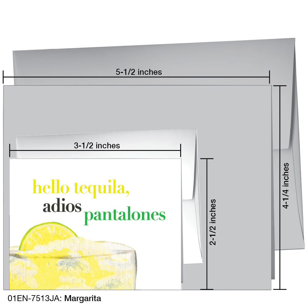 Margarita, Greeting Card (7513JA), Enclosure, www.printedcanvas.com