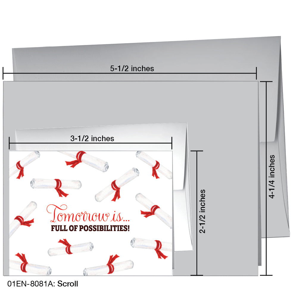 Scroll, Greeting Card (8081A), Enclosure Card, printedcanvas.com
