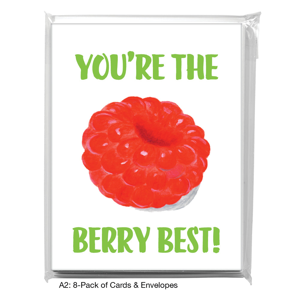 Raspberry, Greeting Card (8634E), A2 8-Pack, printedcanvas.com