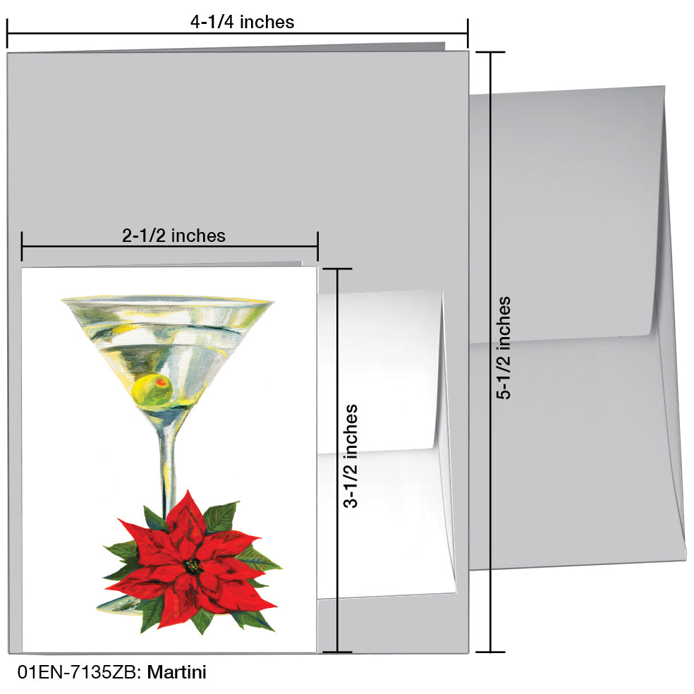 Martini, Greeting Card (7135ZB), Enclosure, printedcanvas.com