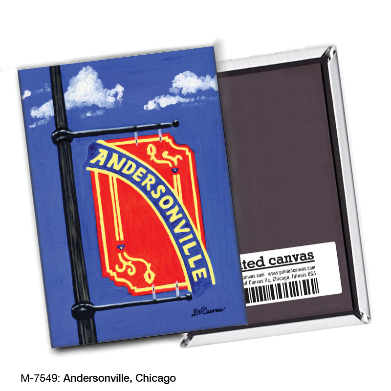 Andersonville, Chicago, Magnet (M-7549A), front, printedcanvas.com