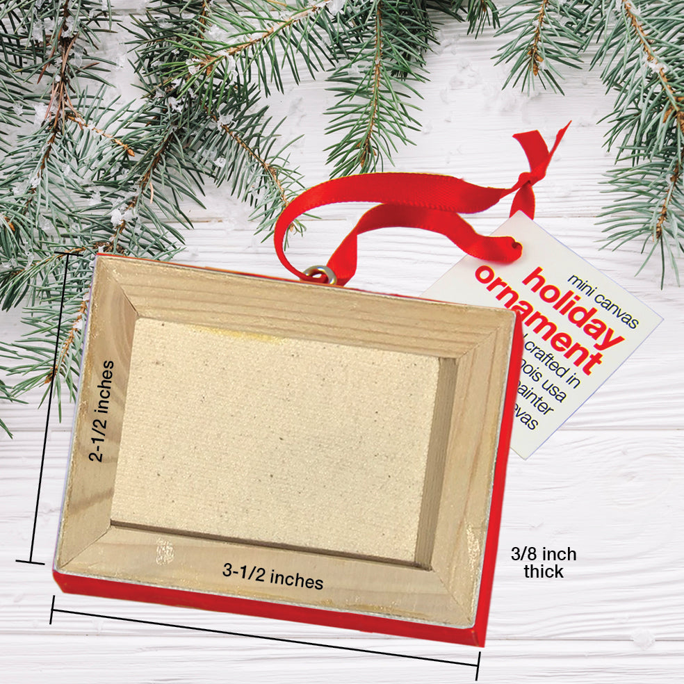 Hello, From Chicago, Ornament (OR-8399N), back, printedcanvas.com