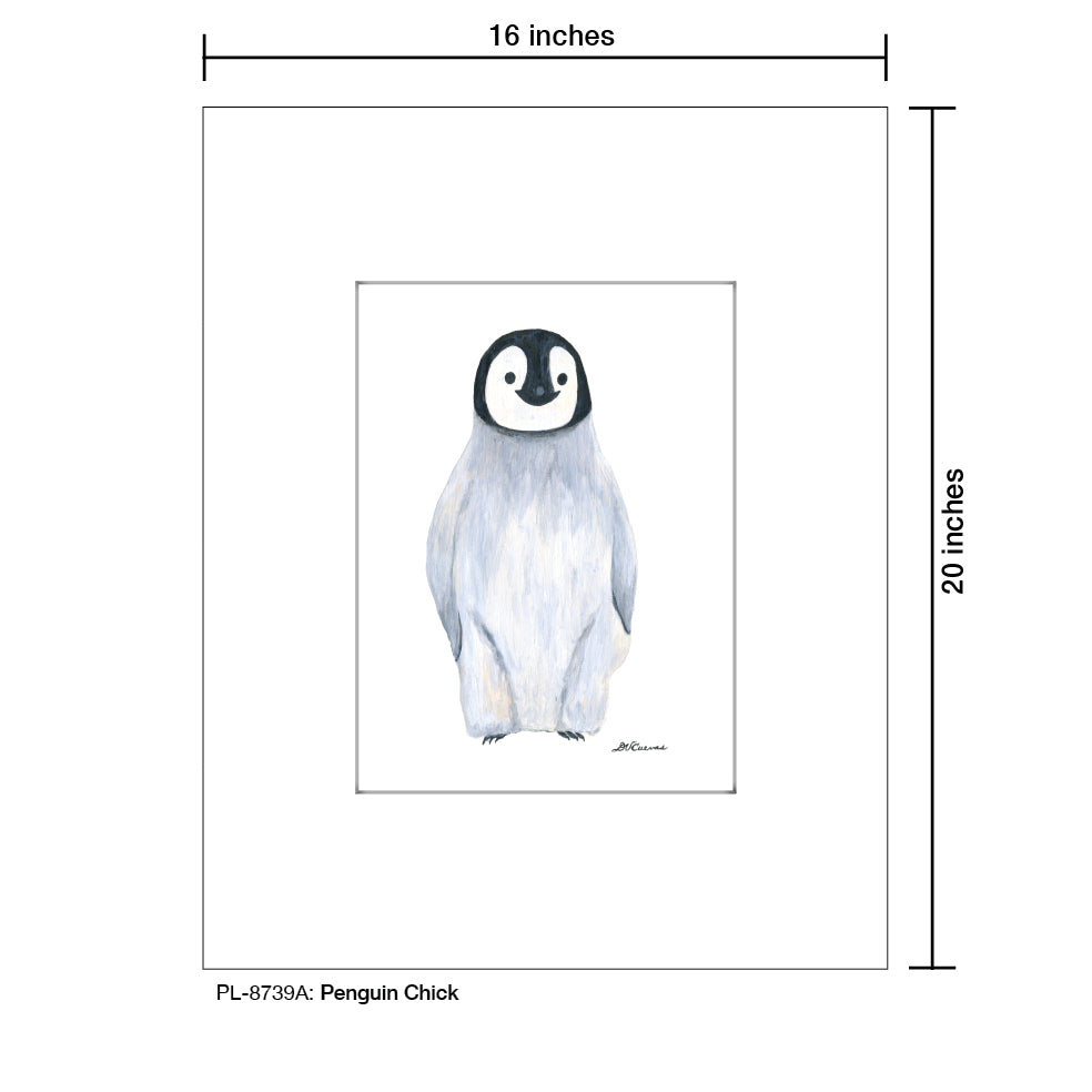 Penguin Chick, Print (#8739A) - Printed Canvas