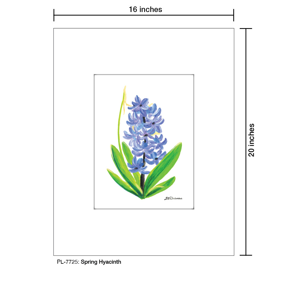 Spring Hyacinth, Print (#7725A), Printe Matted, www.printedcanvas.com