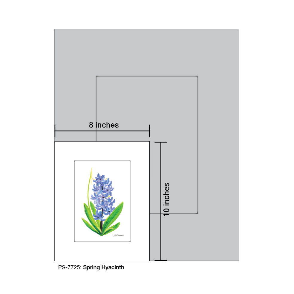 Spring Hyacinth, Print (#7725A), Print Matted, www.printedcanvas.com