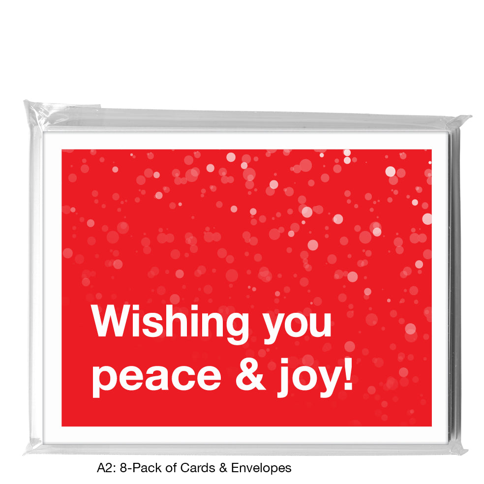 Ho Ho Ho, Greeting Card (8471E), A2 8-Pack, printedcanvas.com
