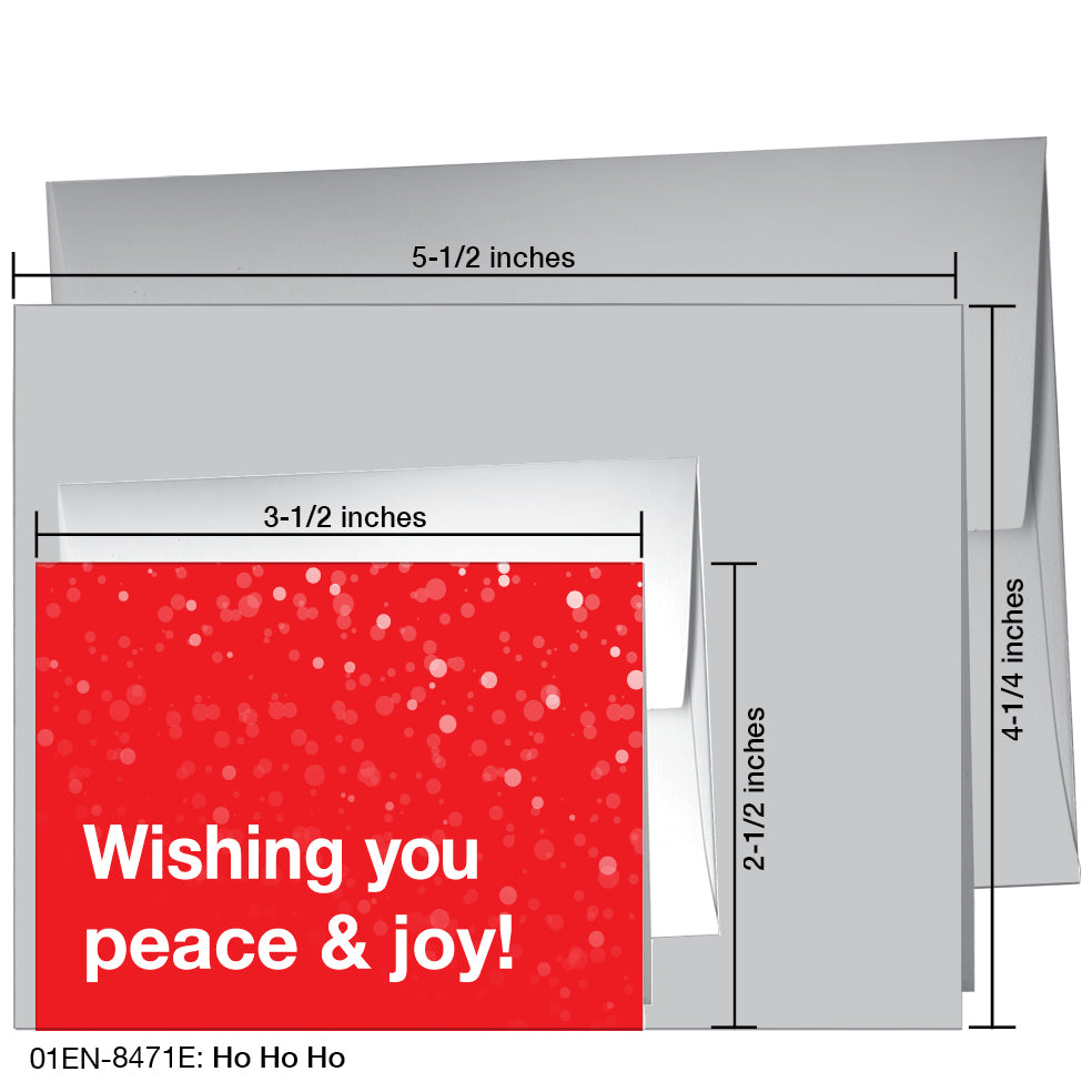 Ho Ho Ho, Greeting Card (8471E), Enclosure, printedcanvas.com
