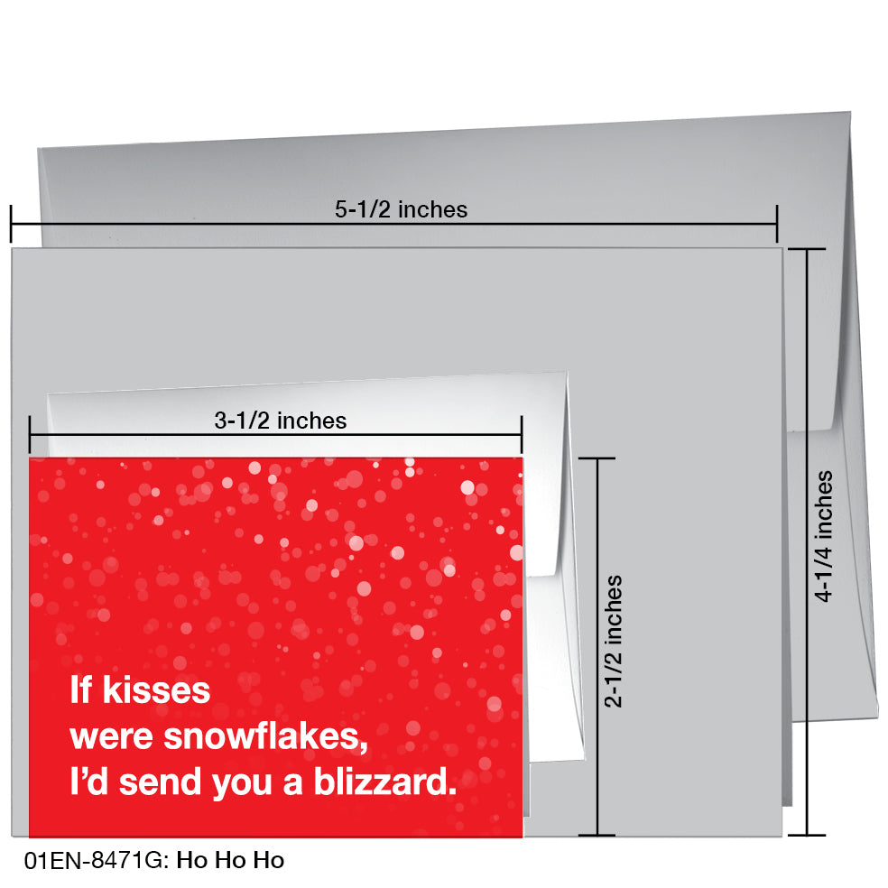 Ho Ho Ho, Greeting Card (8471G), Enclosure, www.printedcanvas.com