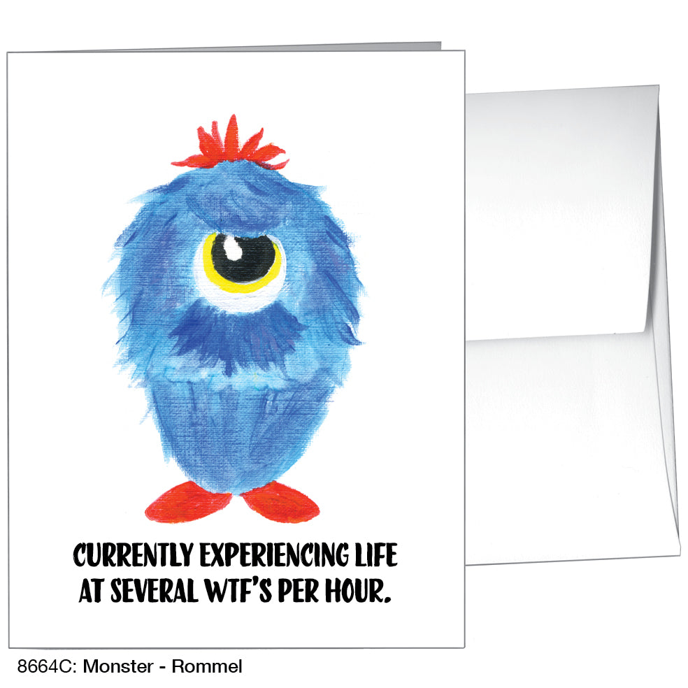 Monster - Rommel, Greeting Card (8664C), A2, printedcanvas.com
