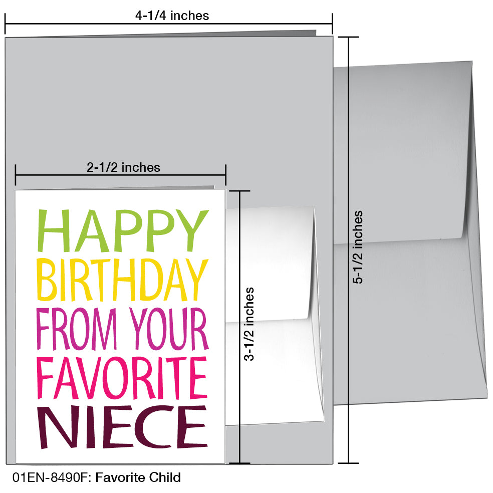 Favorite Child, Greeting Card (8490F), Enclosure, printedcanvas.com