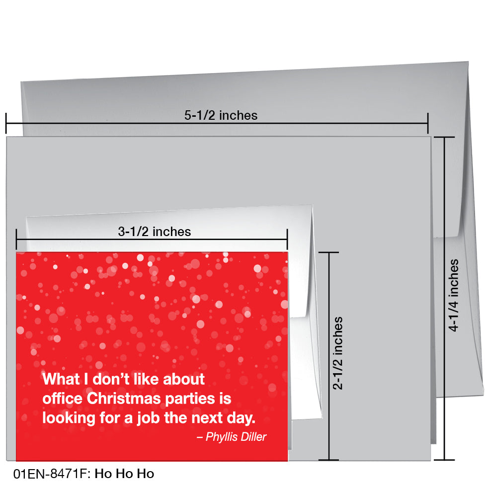 Ho Ho Ho, Greeting Card (8471F), Enclosure, printedcanvas.com