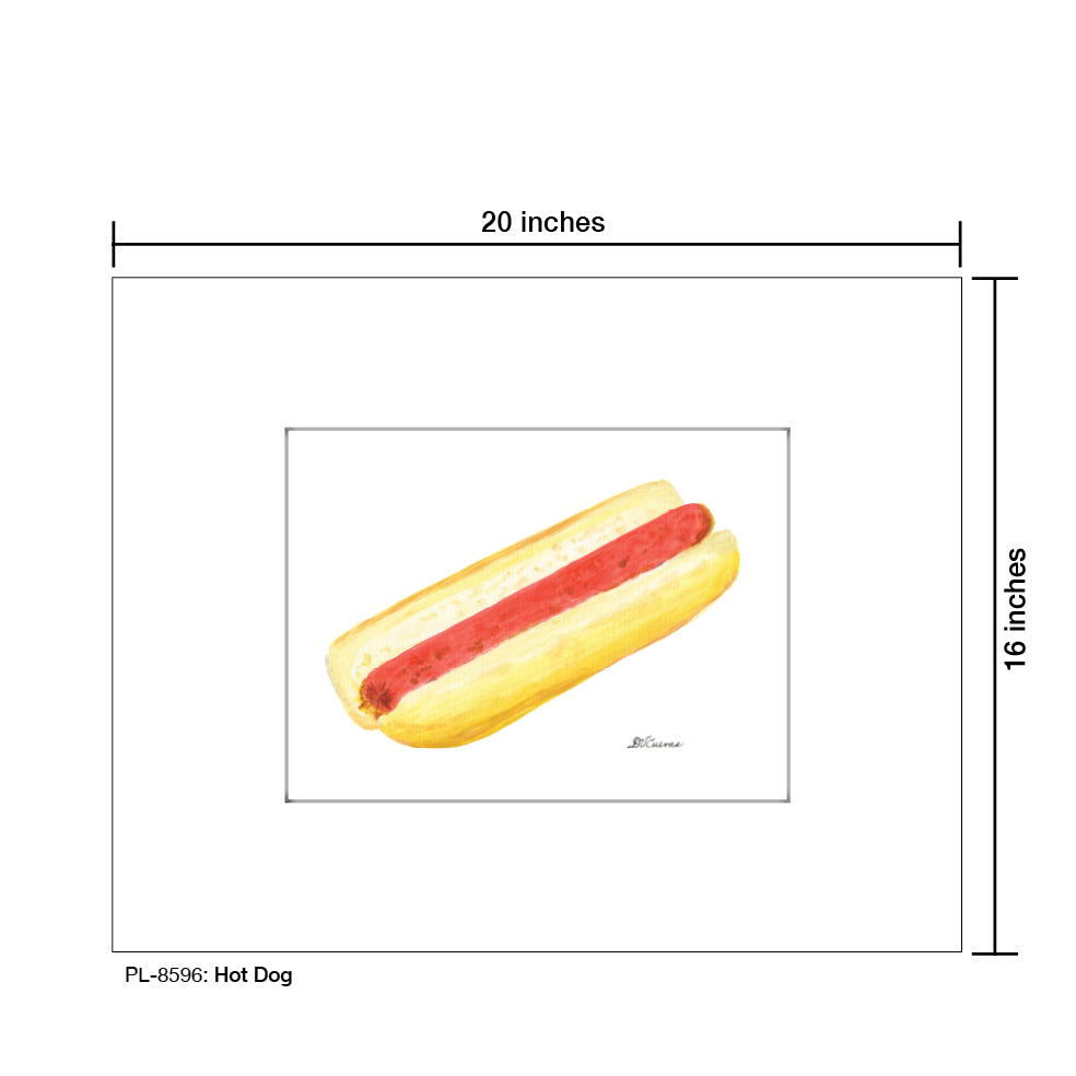 Hot Dog, Print (#8596) - Printed Canvas