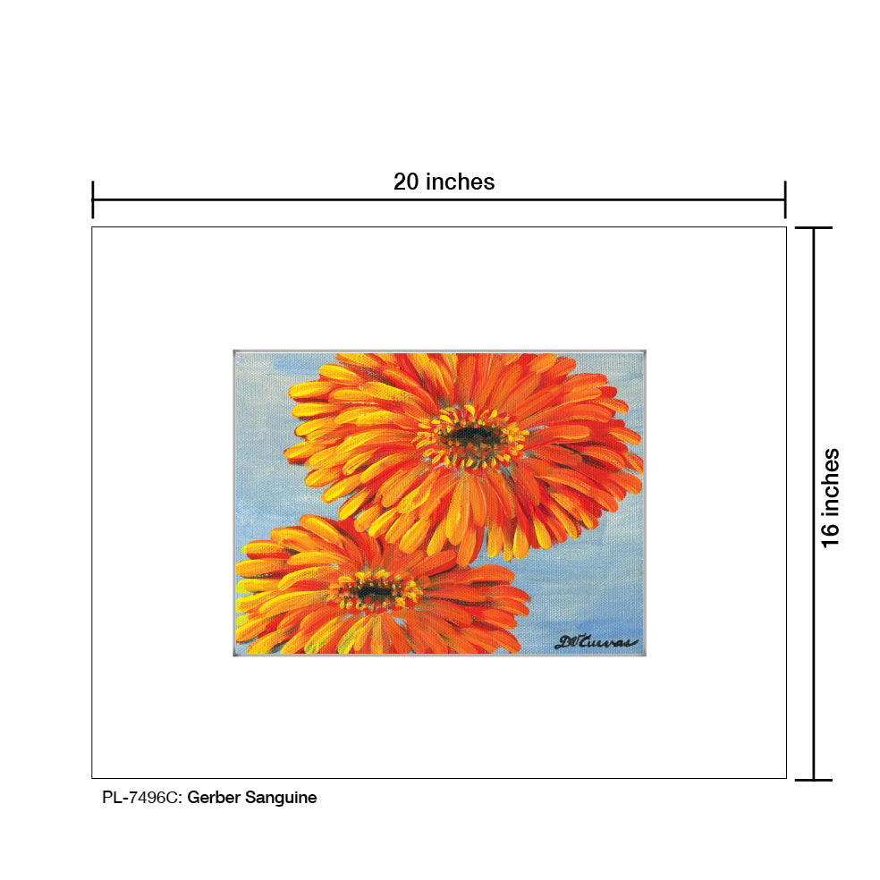 Gerber Sanguine, Print (#7496C) - Printed Canvas