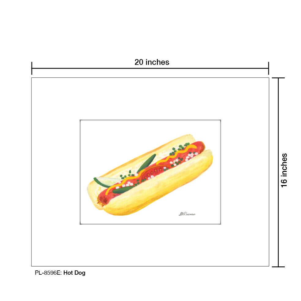 Hot Dog, Print (#8596E) - Printed Canvas
