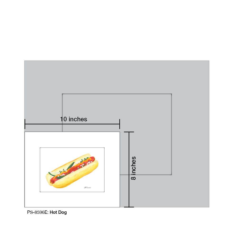 Hot Dog, Print (#8596E) - Printed Canvas