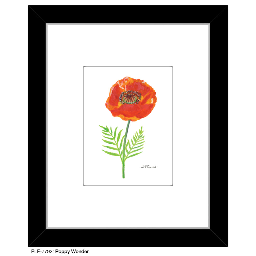 Poppy Wonder, Print (#7792A), Print Matted, www.printedcanvas.com