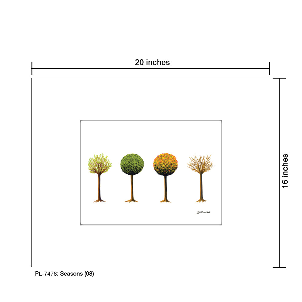 Seasons (08), Print (#7478) - Printed Canvas