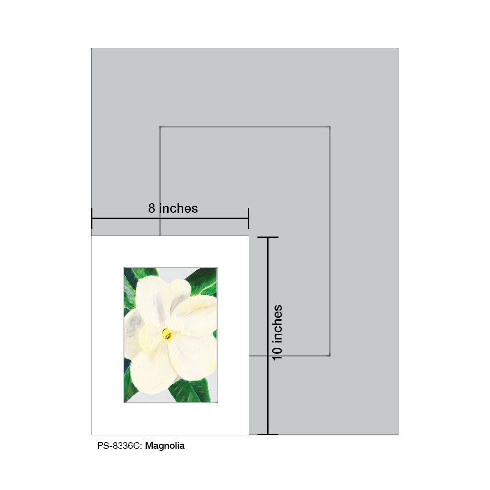 Magnolia, Print (#8336C), Print Matted, www.printedcanvas.com