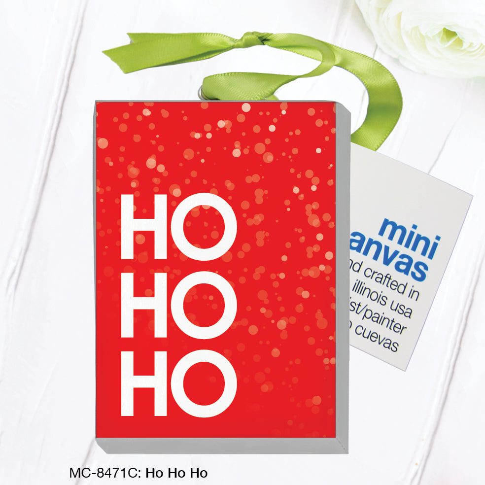 Ho Ho Ho, Mini Canvas (MC-8471C), Front, printedcanvas.com