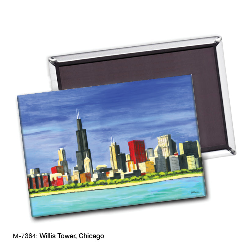 Willis Tower, Chicago, Magnet (M-7364B), blank, printedcanvas.com