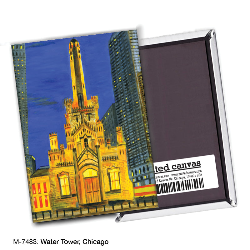 Water Tower, Chicago, Magnet (M-7483A), blank, printedcanvas.com