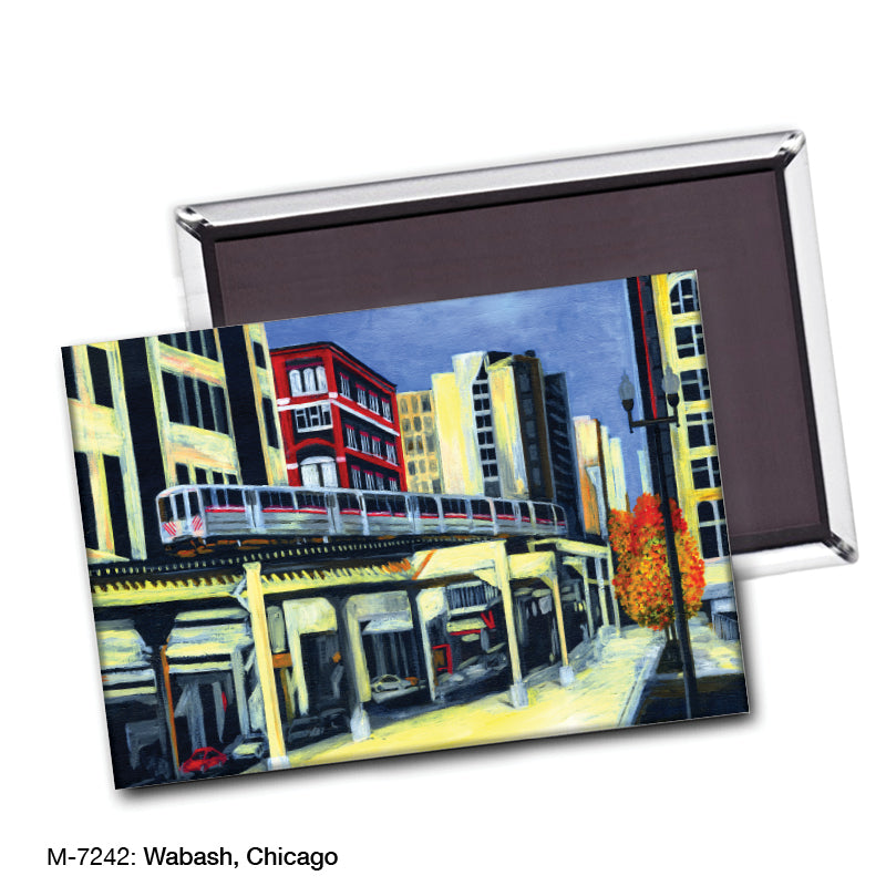 Wabash, Chicago, Magnet (M-7242A), blank, printedcanvas.com