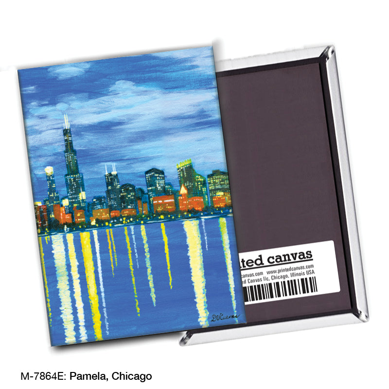 Pamela, Chicago, Magnet (M-7864E), blank, printedcanvas.com