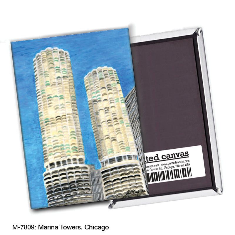 Marina Towers, Chicago, Magnet (M-7809A), blank, printedcanvas.com