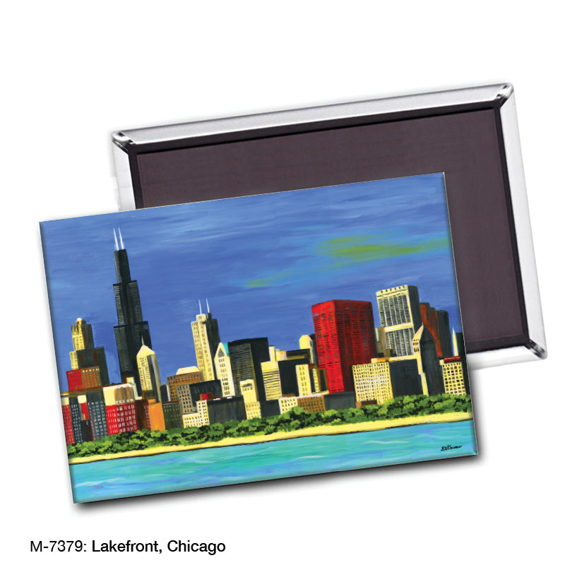 Lakefront, Chicago, Magnet (M-7379A), blank, printedcanvas.com