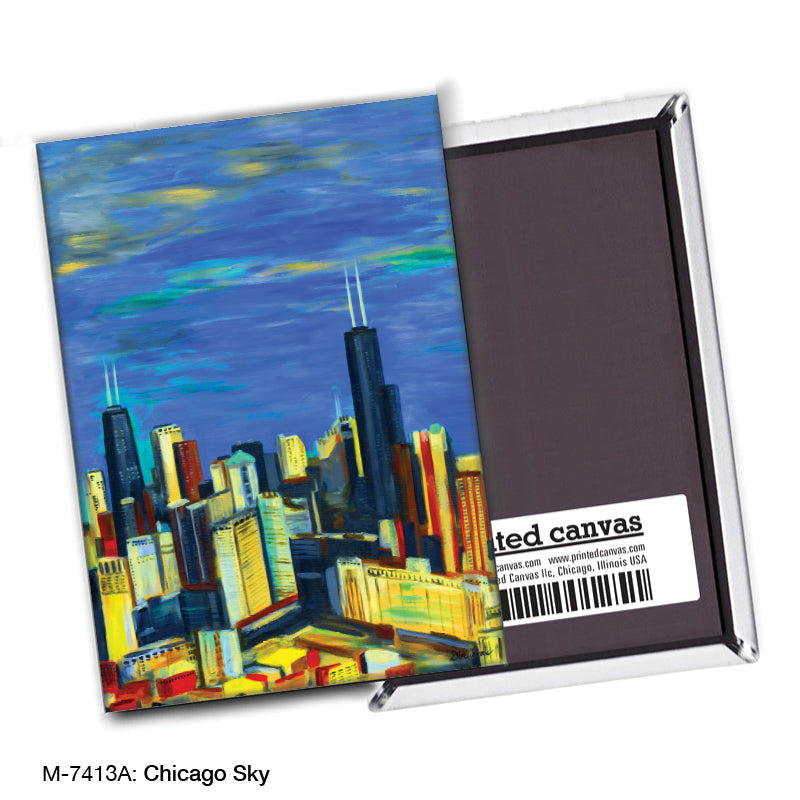 Chicago Sky, Magnet (M-7413A), blank, printedcanvas.com