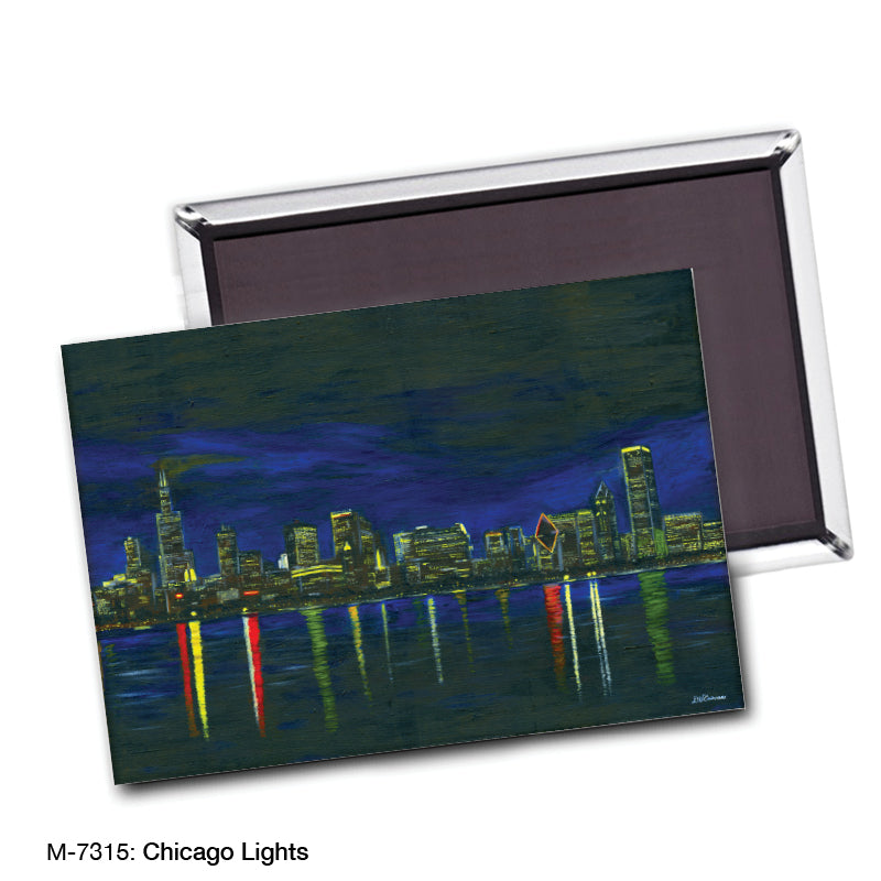 Chicago Lights, Magnet (M-7315A), blank, printedcanvas.com
