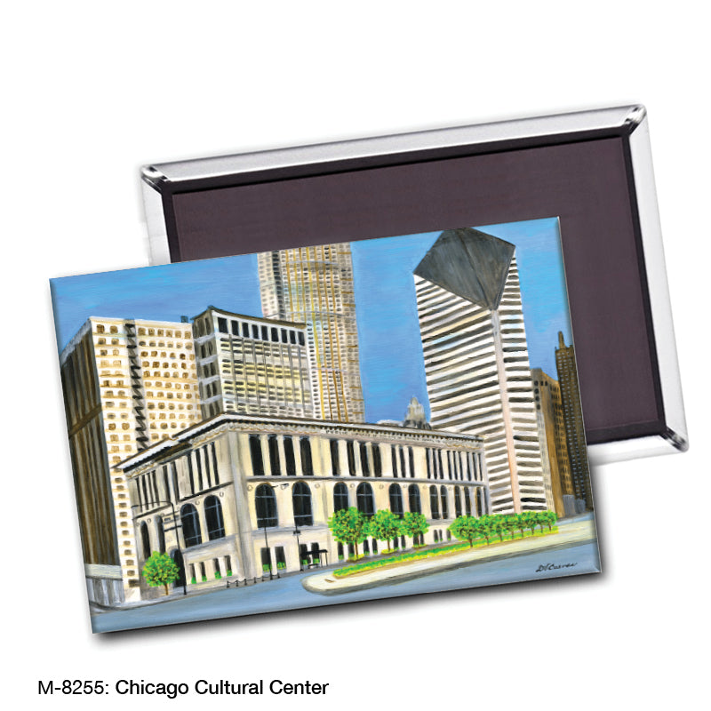 Chicago Cultural Center, Magnet (M-8255B), blank, printedcanvas.com