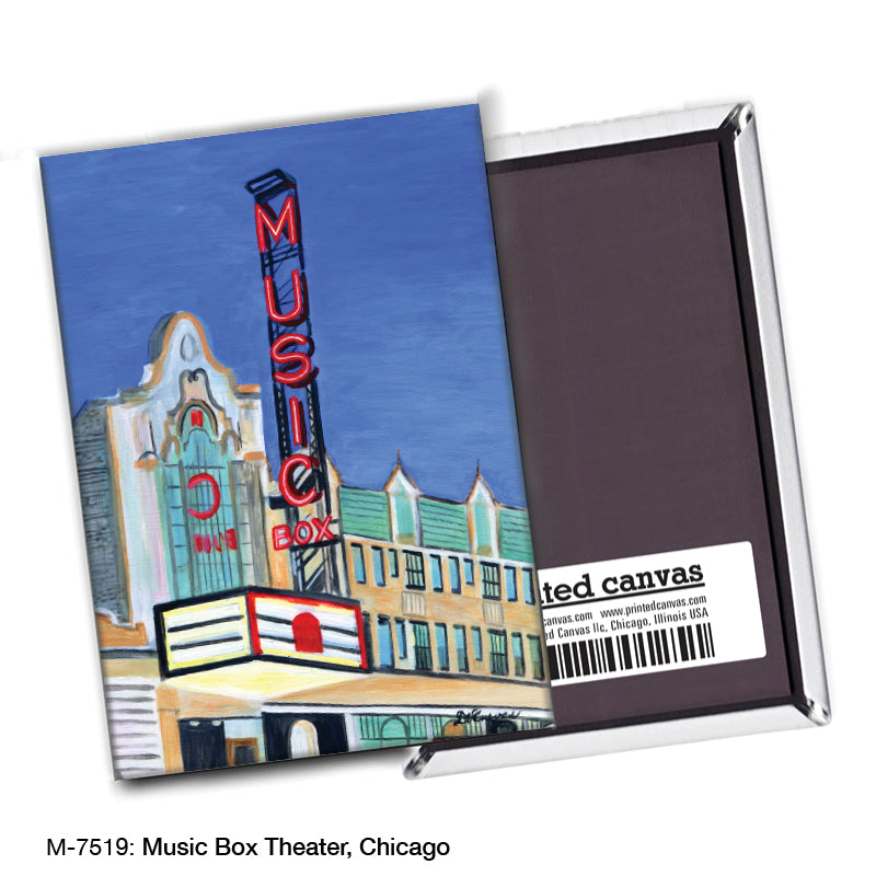 Music Box Theater, Chicago, Magnet (M-7519), Blank, printedcanvas.com
