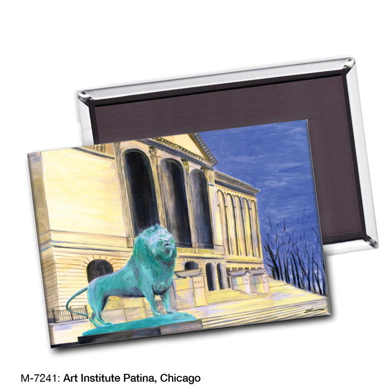 Art Institute Patina, Chicago, Magnet (M-7241A), blank, printedcanvas.com